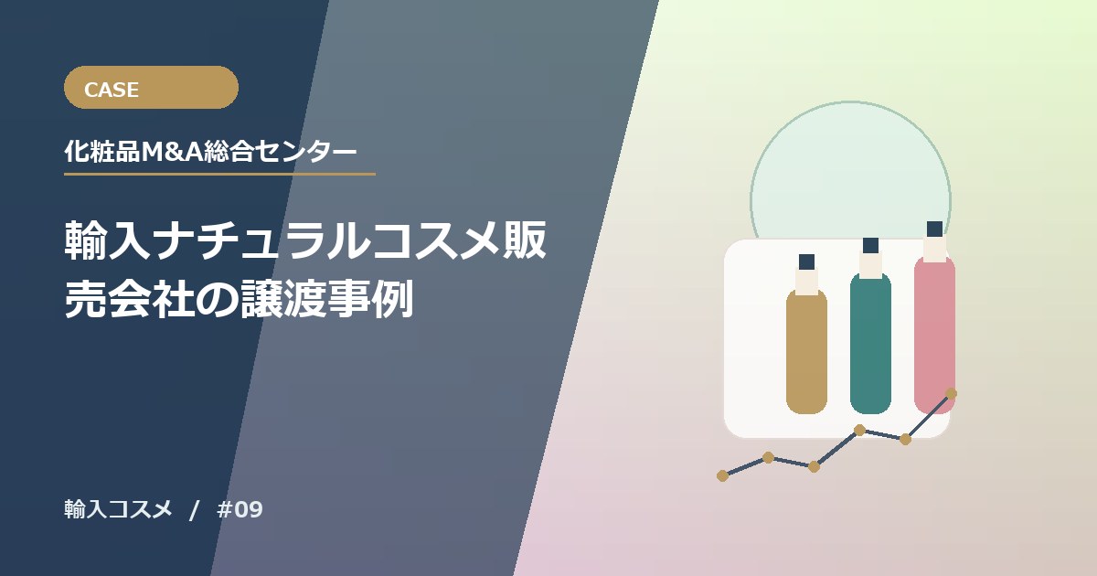 輸入ナチュラルコスメ販売会社の譲渡事例