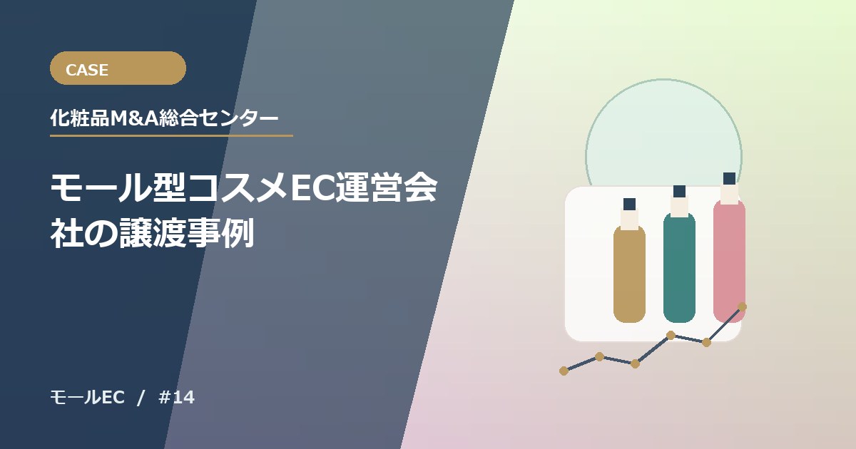 モール型コスメEC運営会社の譲渡事例