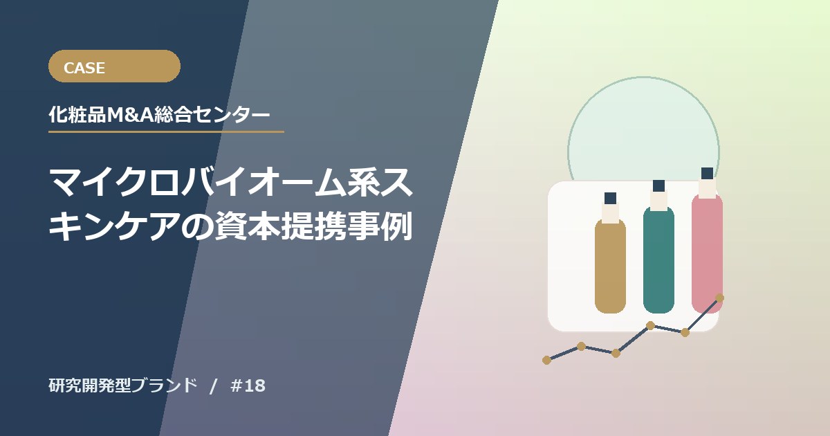 マイクロバイオーム系スキンケアの資本提携事例