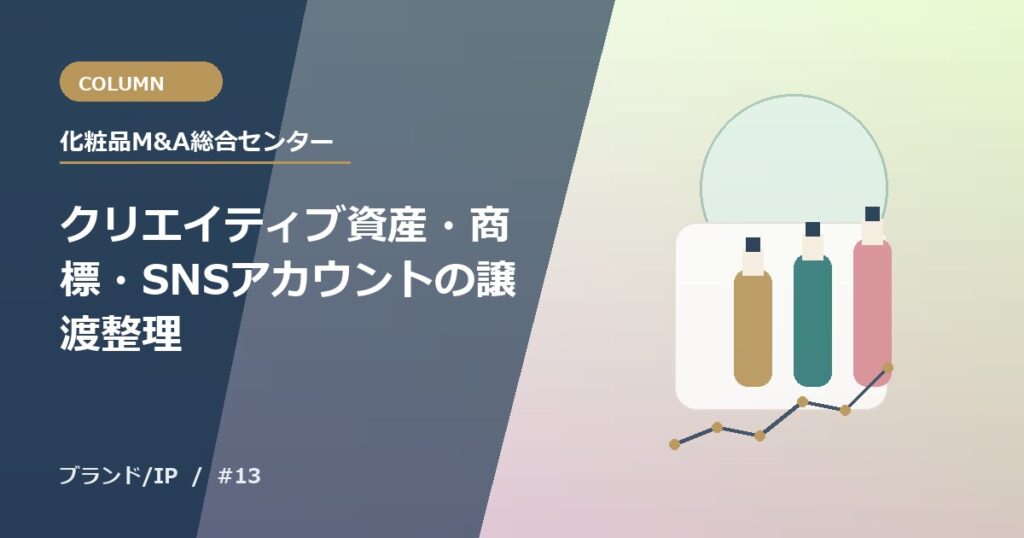 クリエイティブ資産・商標・SNSアカウントの譲渡整理