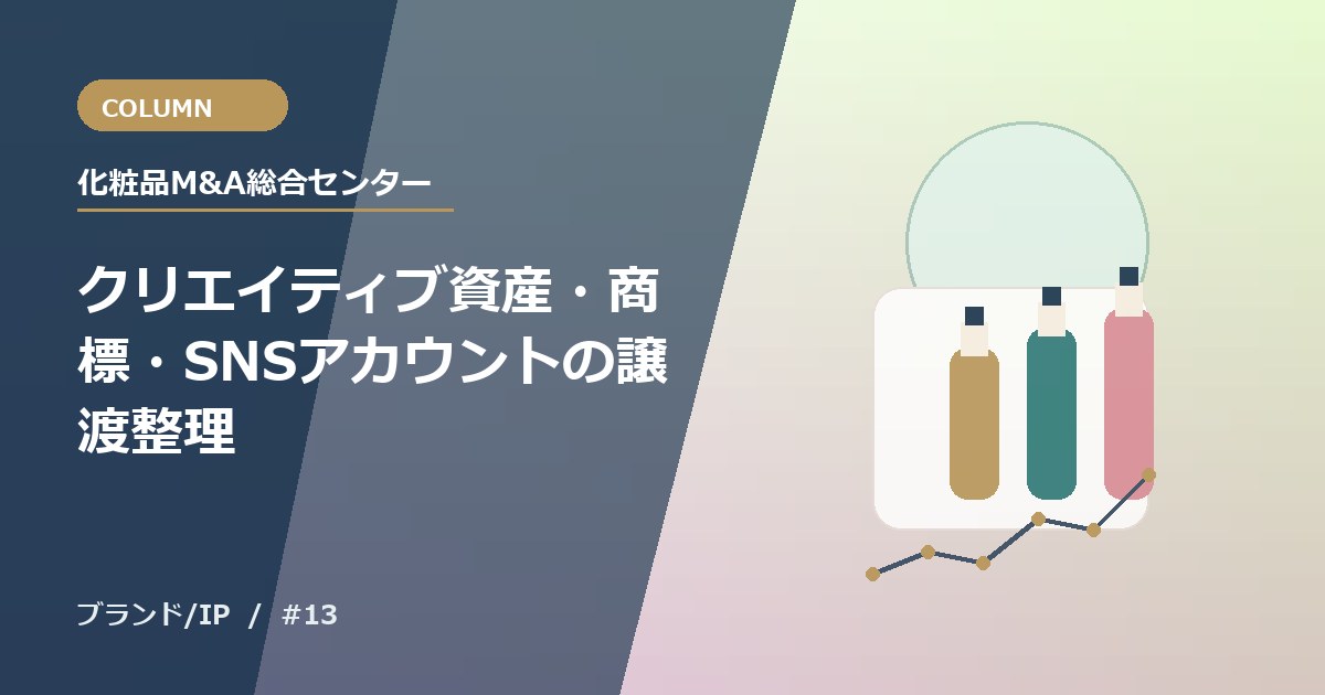 クリエイティブ資産・商標・SNSアカウントの譲渡整理