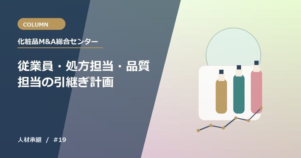 従業員・処方担当・品質担当の引継ぎ計画