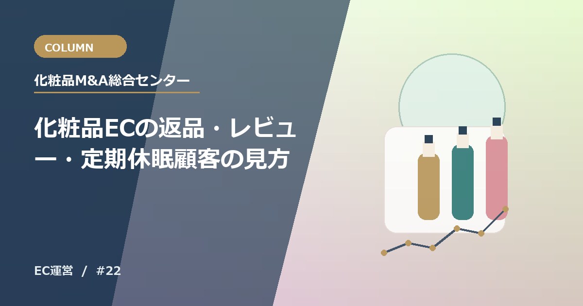 化粧品ECの返品・レビュー・定期休眠顧客の見方