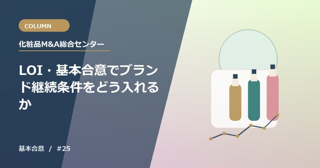 LOI・基本合意でブランド継続条件をどう入れるか