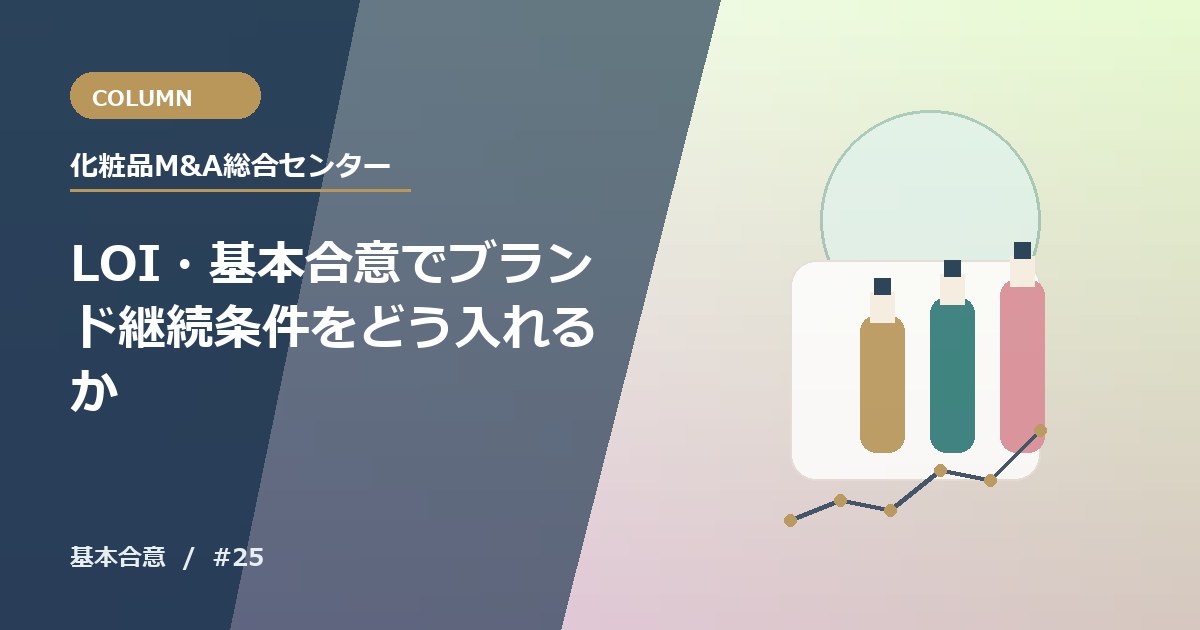 LOI・基本合意でブランド継続条件をどう入れるか